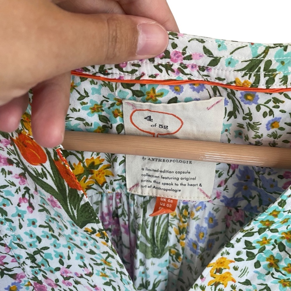 4 of 52 conversations by Anthropologie Floral Blouse - Picture 4 of 9